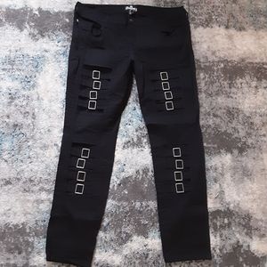 Royal Bones Tripp HT Buckle Skinny Jeans